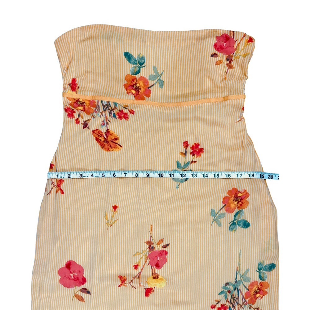 Free People Rosie Posie Sunshine Floral Strapless Midi Dress Womens L - Picture 13 of 16